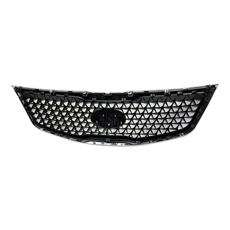 2014-2016 Kia Sportage Grille With Chrome Moulding 2.4L Painted Black – Back View (KI1200162)