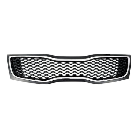 2014-2015 Kia Optima Grille Painted Black With Chrome Moulding Usa Built Lx/Ex – Front View (KI1200163)