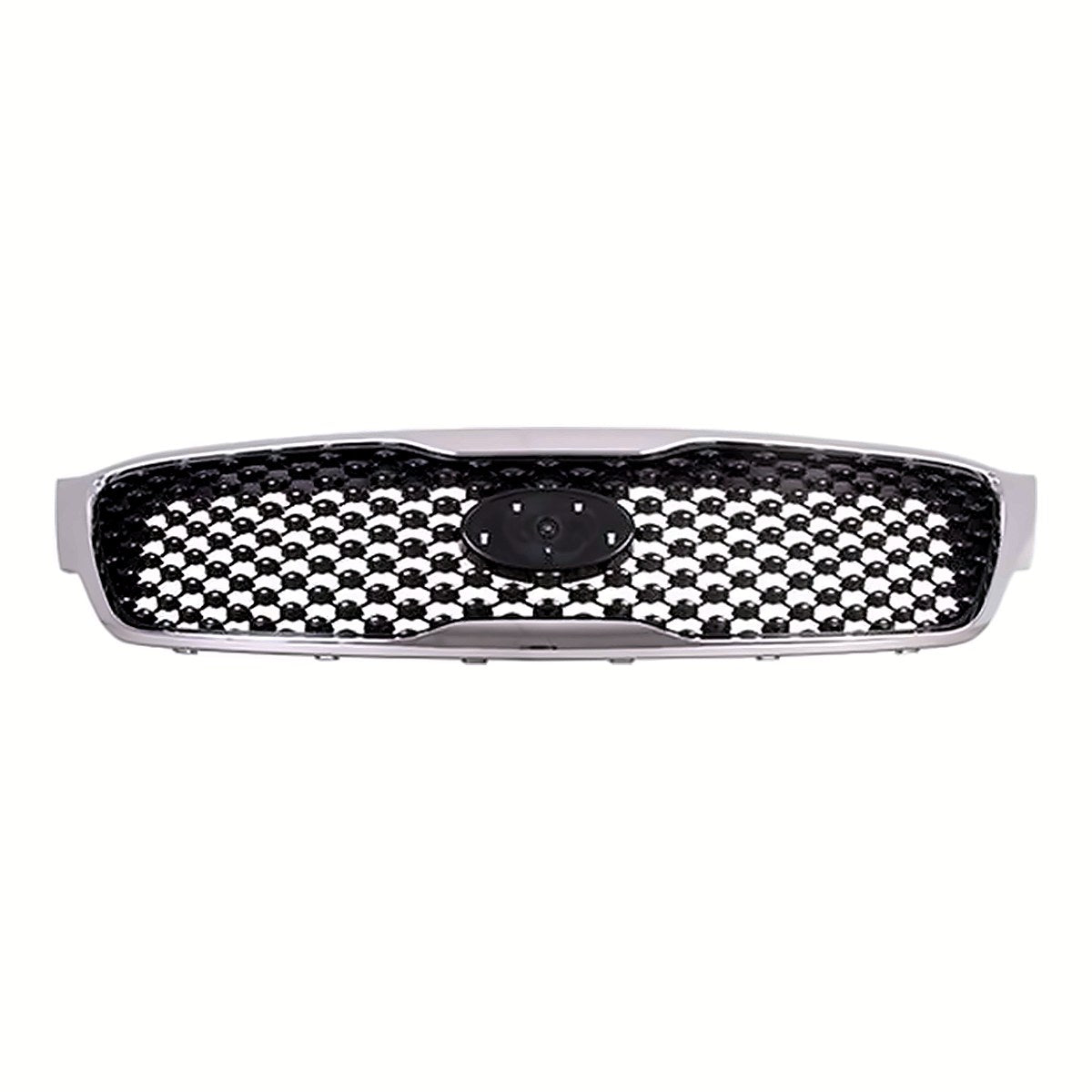 2016-2018 Kia Sorento Grille Matte Dark Gray With Chrome Frontame Without Moni Sx/Limited – Front View (KI1200182)