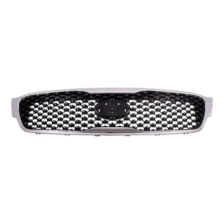 2016-2018 Kia Sorento Grille Matte Dark Gray With Chrome Frontame Without Moni Sx/Limited – Front View (KI1200182)