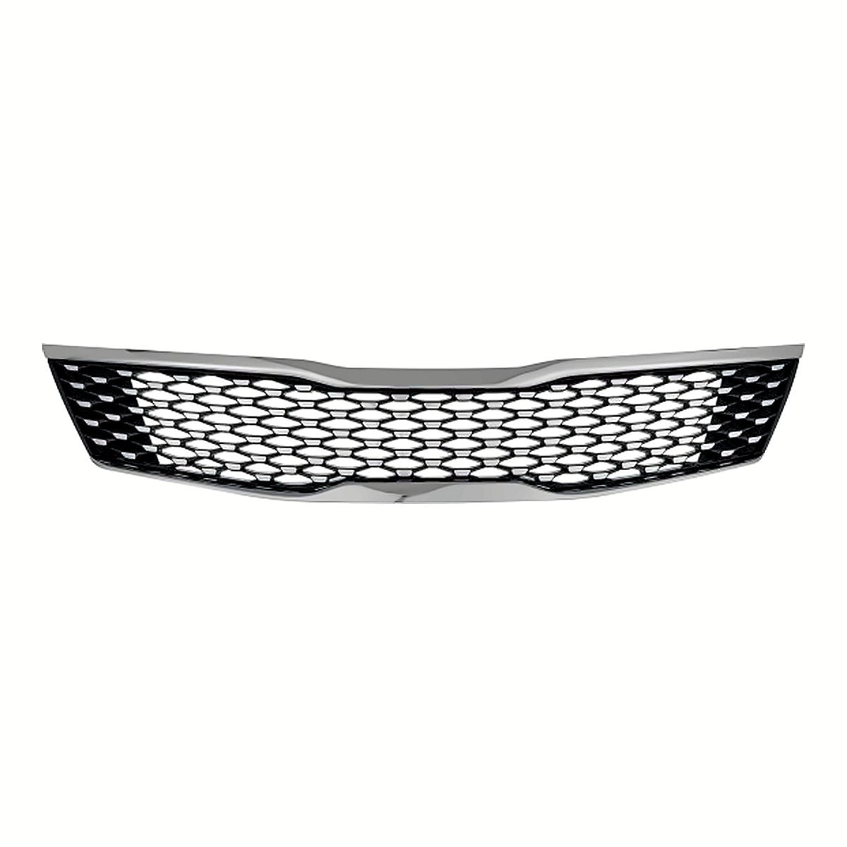 2016-2018 Kia Optima Grille Dark Metallic With Upper/Lower Smoke Chrome Moulding Without Adaptive Cruise – Front View (KI1200188)