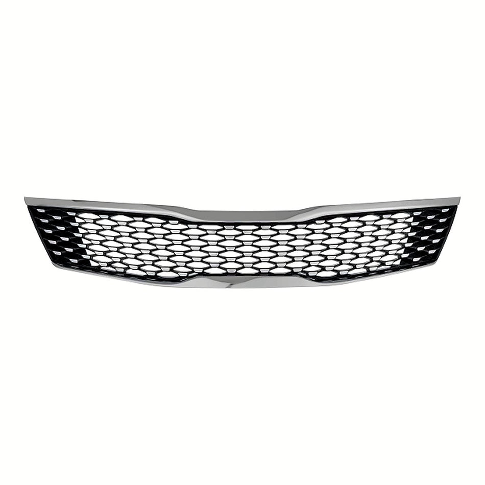 2016-2018 Kia Optima Grille Dark Metallic With Upper/Lower Smoke Chrome Moulding Without Adaptive Cruise – Front View (KI1200188)