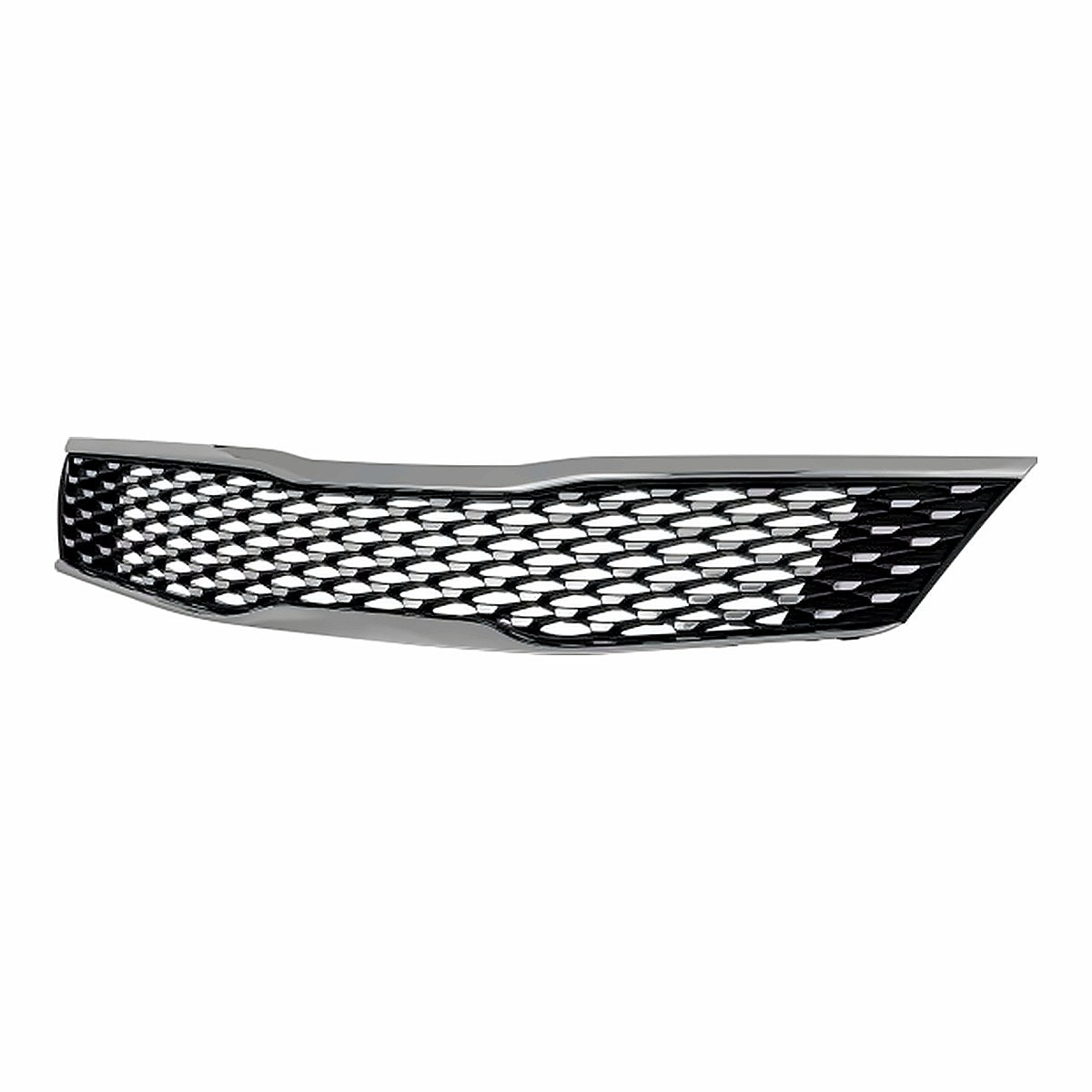 2016-2018 Kia Optima Grille Dark Metallic With Upper/Lower Smoke Chrome Moulding Without Adaptive Cruise – Side View (KI1200188)