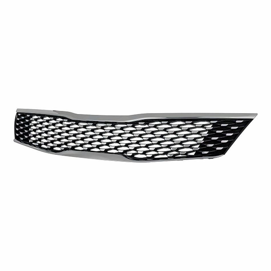 2016-2018 Kia Optima Grille Dark Metallic With Upper/Lower Smoke Chrome Moulding Without Adaptive Cruise – Side View (KI1200188)
