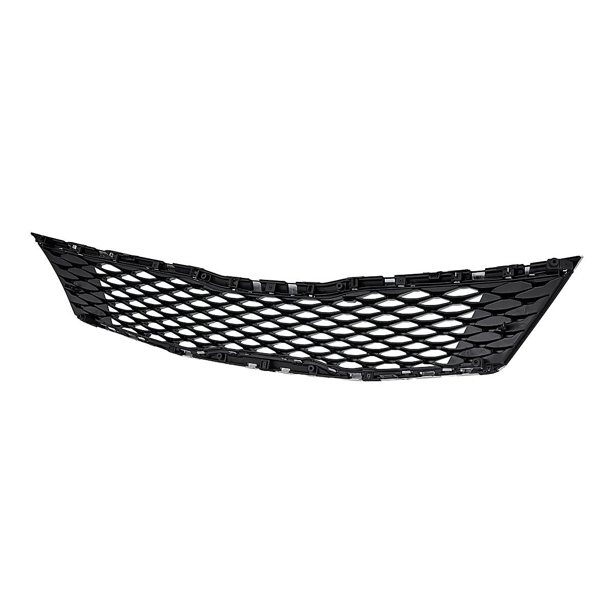 2016-2018 Kia Optima Grille Glossy Black Mesh With Upper/Lower Chrome Moulding Without Adaptive Cruise – Back View (KI1200189)