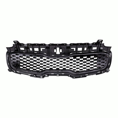 2017-2019 Kia Sportage Grille Glossy Black With Chrome Frontame Without Pre-Collision – Back View (KI1200190)