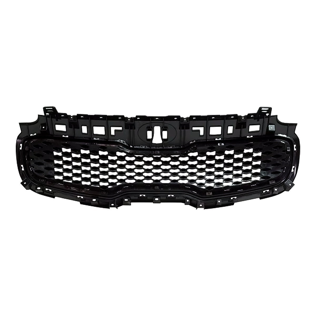 2017-2019 Kia Sportage Grille Matte Black Center With Chrome Frontame – Back View (KI1200194)