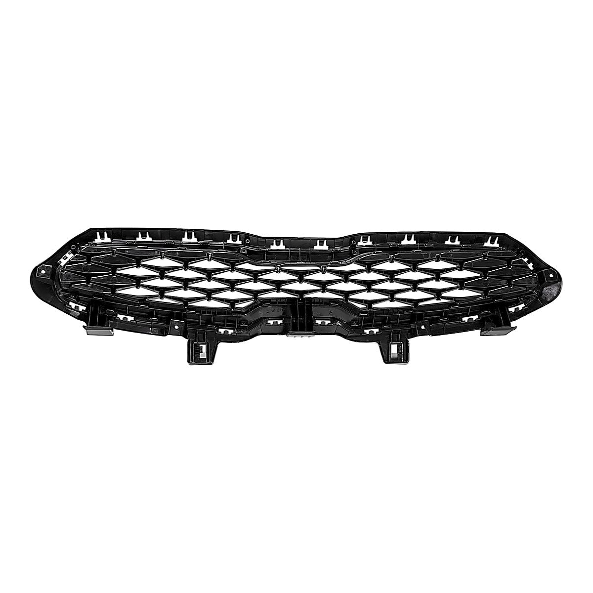 2019-2021 Kia Forte Grille Matte Black With Silver/Gray Moulding Front/Lxs Model – Back View (KI1200204)