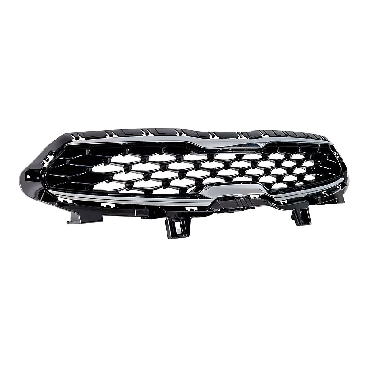 2019-2021 Kia Forte Grille Ptd Black With Chrome Moulding Ex/S Model – Side View (KI1200205)