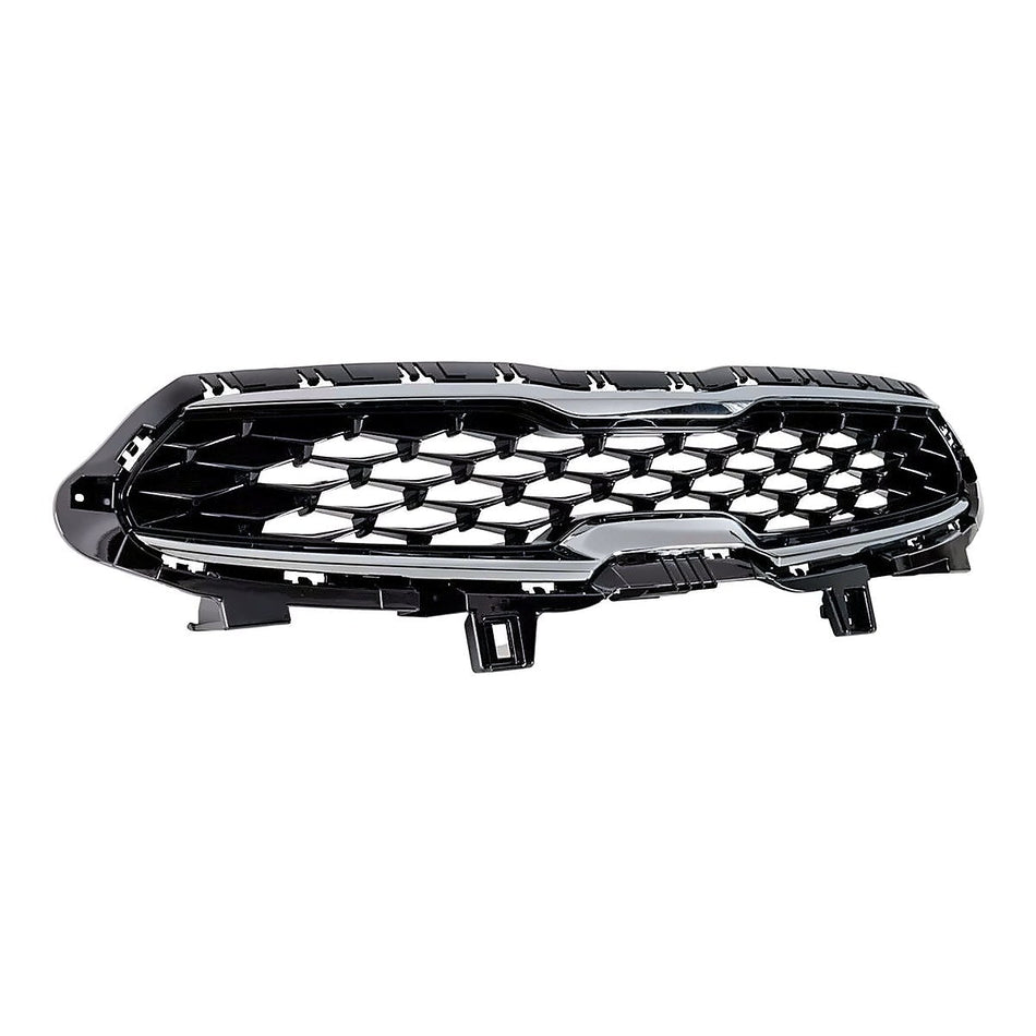 2019-2021 Kia Forte Grille Ptd Black With Chrome Moulding Ex/S Model – Side View (KI1200205)