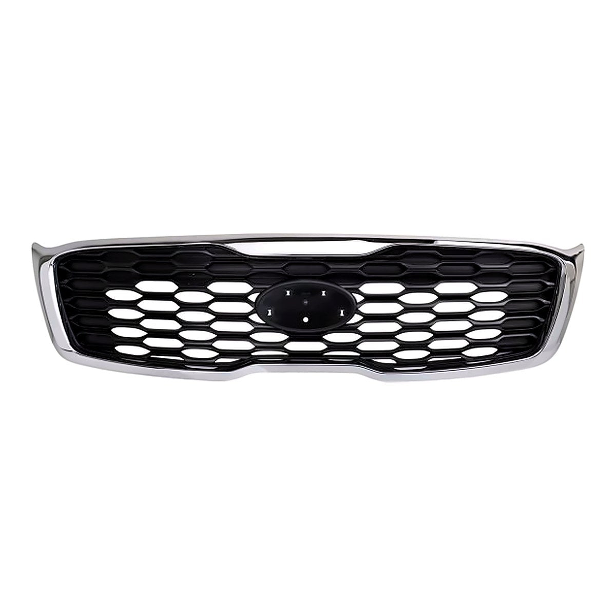 2019-2020 Kia Sorento Grille L/Lx Model Matte Black With Chrome Frontame – Front View (KI1200207)