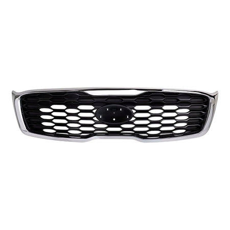 2019-2020 Kia Sorento Grille L/Lx Model Matte Black With Chrome Frontame – Front View (KI1200207)