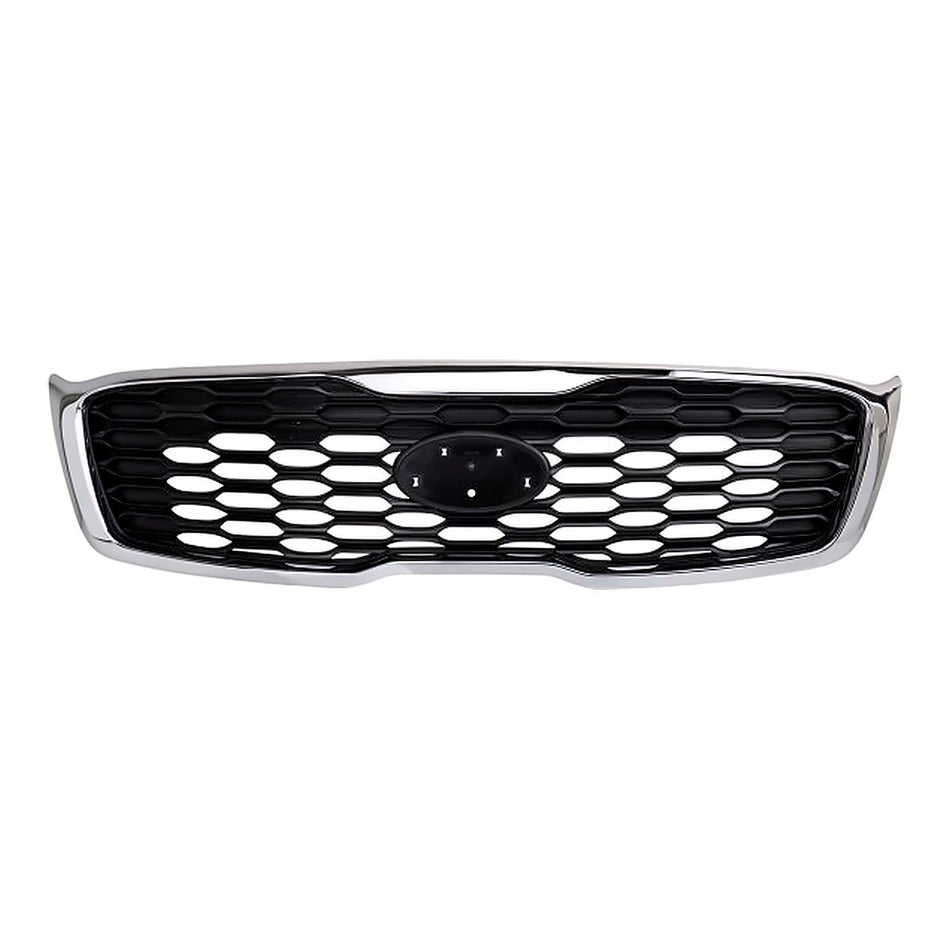 2019-2020 Kia Sorento Grille L/Lx Model Matte Black With Chrome Frontame – Front View (KI1200207)