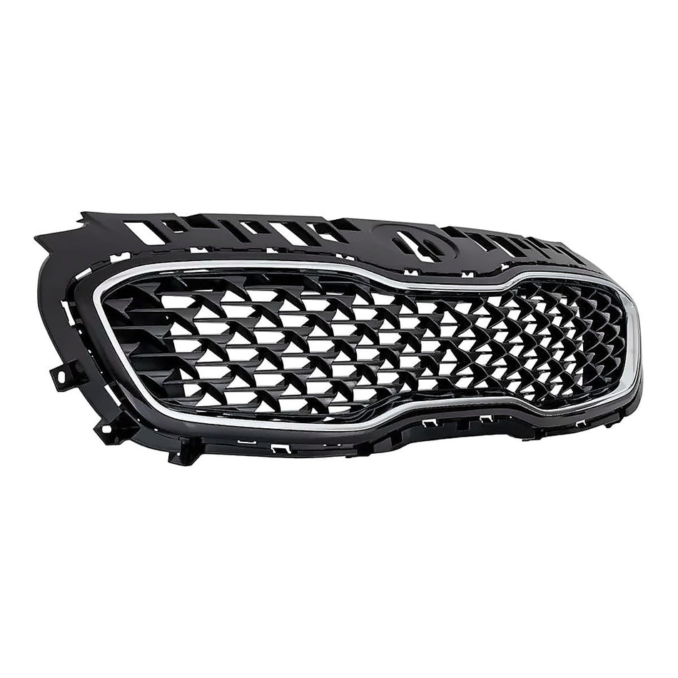 2020-2022 Kia Sportage Grille Front Ptd Black With Chrome Without Pre-Collision System – Side View (KI1200217)
