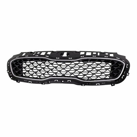 2020-2022 Kia Sportage Grille Front Upper Ptd Black With Chrome Frontame With Pre-Collision System – Front View (KI1200218)