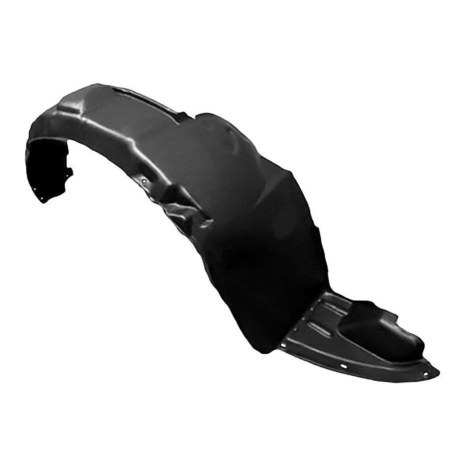 2007-2009 KIA Spectra5 Hatchback Fender Liner Front Passenger Side - side angle, Part KI1249108