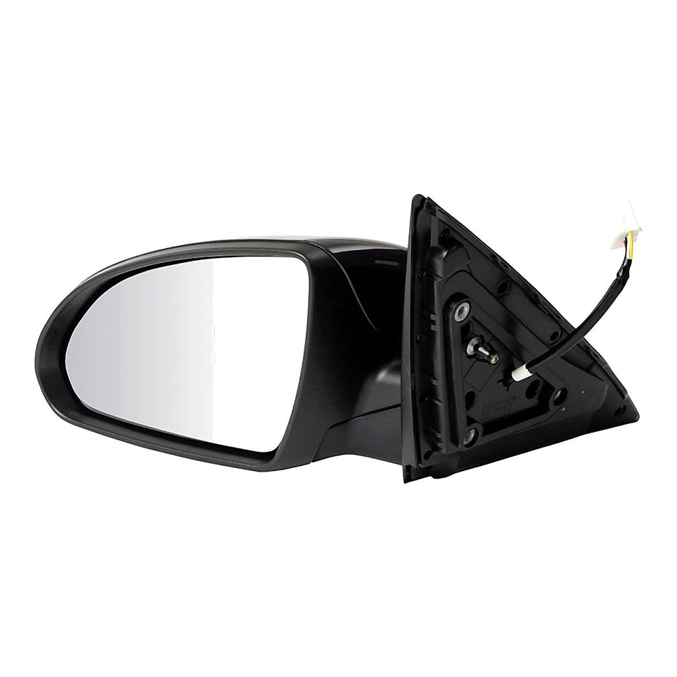 2016-2018 KIA Optima Hybrid Door Mirror Driver Side - side angle, Part KI1320220