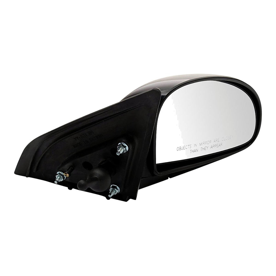2004 KIA Spectra Sedan Door Mirror Passenger Side - side angle, Part KI1321125