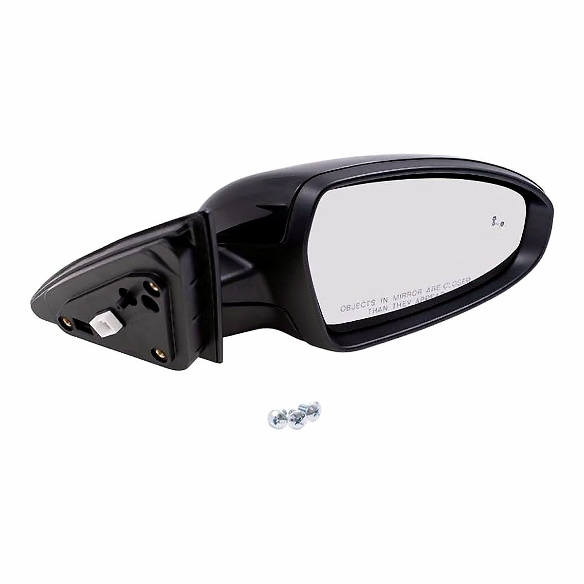 2019-2020 Kia Forte Door Mirror Passenger Side Power Heated Gloss Black With Blind Spot_KI1321225-3