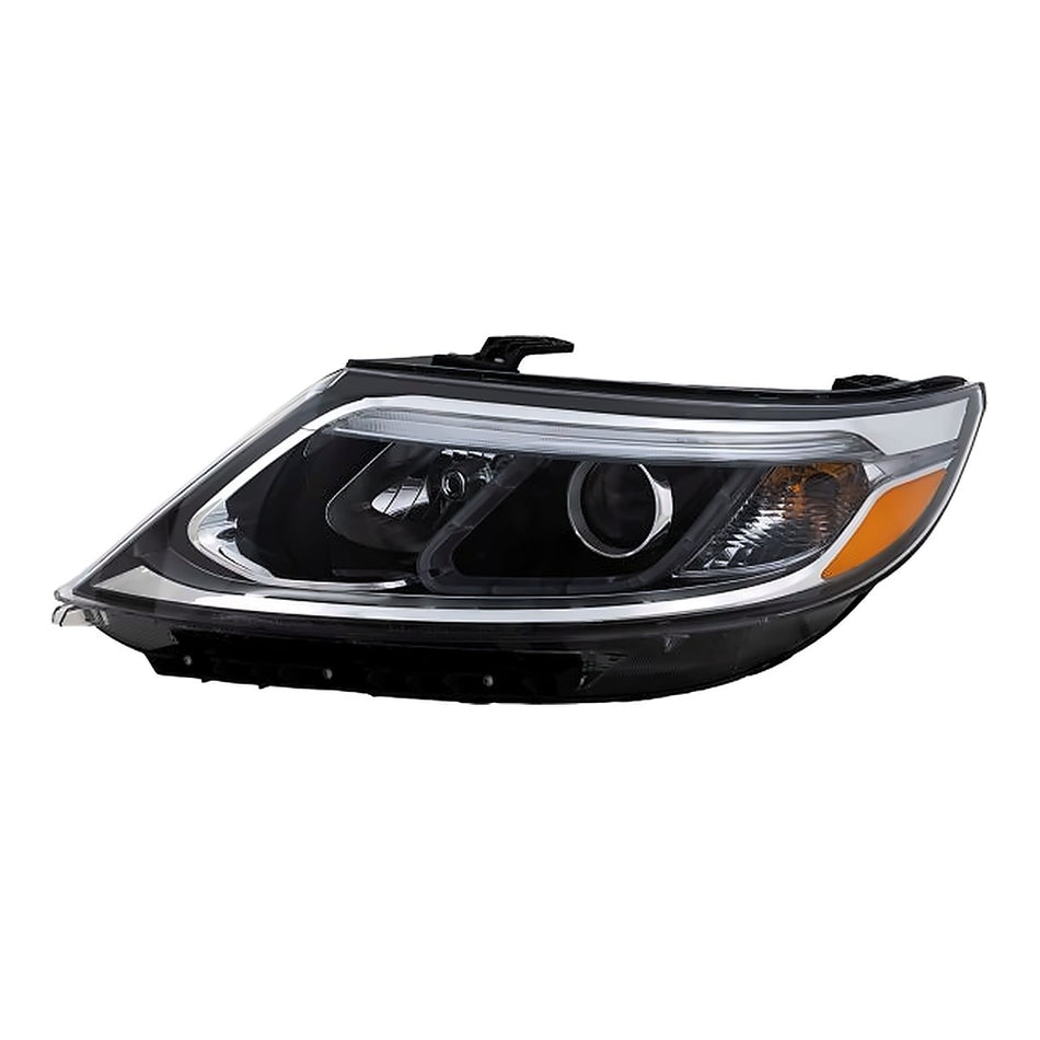 2014-2015 Kia Sorento Headlight Driver Side Halogen Without Led Accent With Auto Lx Model – Front View (KI2502164)
