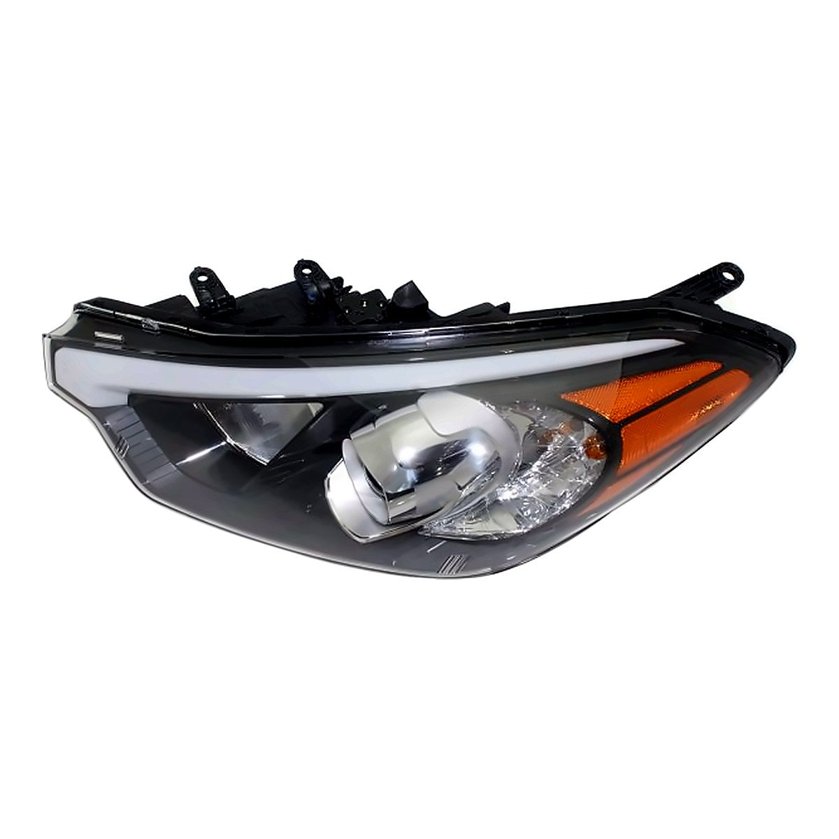 2014-2016 Kia Forte Headlight Driver Side Halogen Without Led Position Lamp – Detail View (KI2502170)