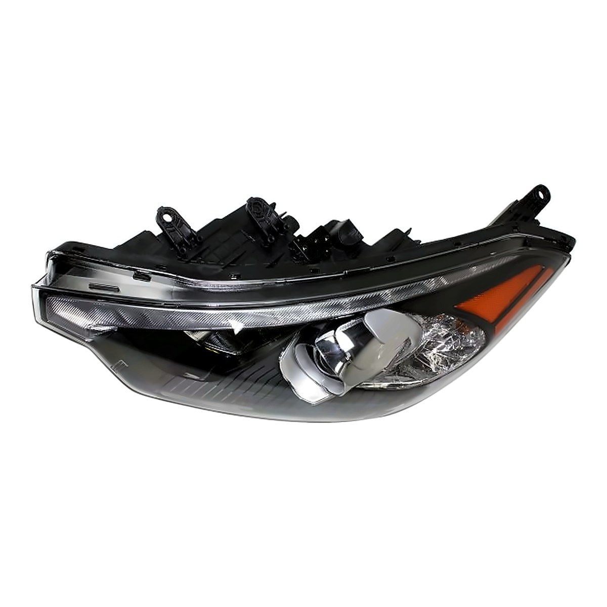 2014-2015 Kia Forte Headlight Driver Side Halogen With Led Position Lamp – Detail View (KI2502171)