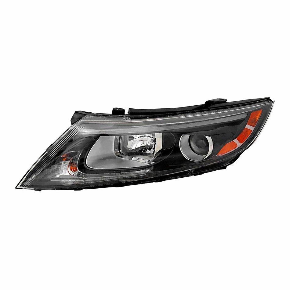 2014-2015 Kia Optima Headlight Driver Side Halogen Black Bezel Without Led Usa Built Ex/Lx – KI2502175