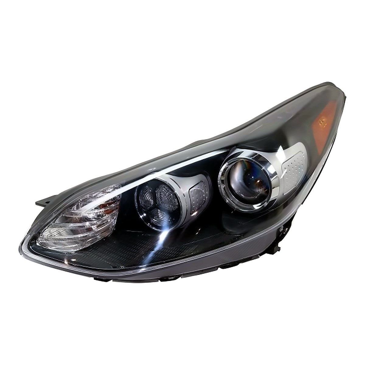 2017-2022 Kia Sportage Headlight Driver Side Halogen With Led Drl Without Adaptive All Wheel Drive – Front View (KI2502199)