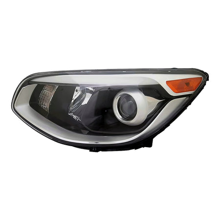 2017-2019 Kia Soul Headlight Driver Side Halogen Projector Type With Led Accent Without Leveling – Front View (KI2502223)