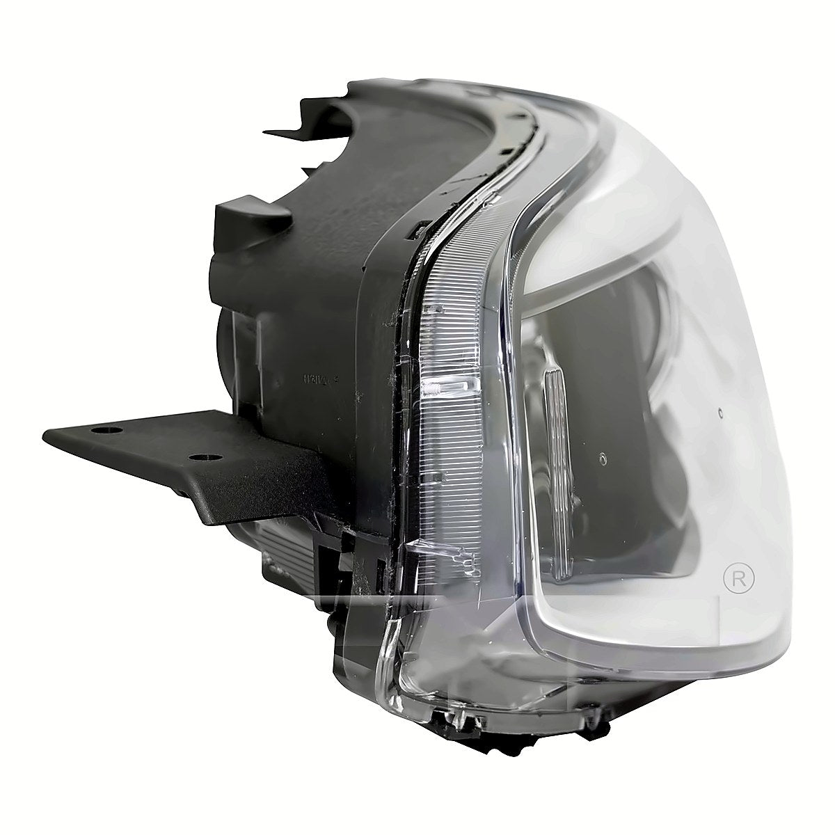 2017-2019 Kia Soul Headlight Driver Side Halogen Projector Type With Led Accent Without Leveling – Angle View (KI2502223)