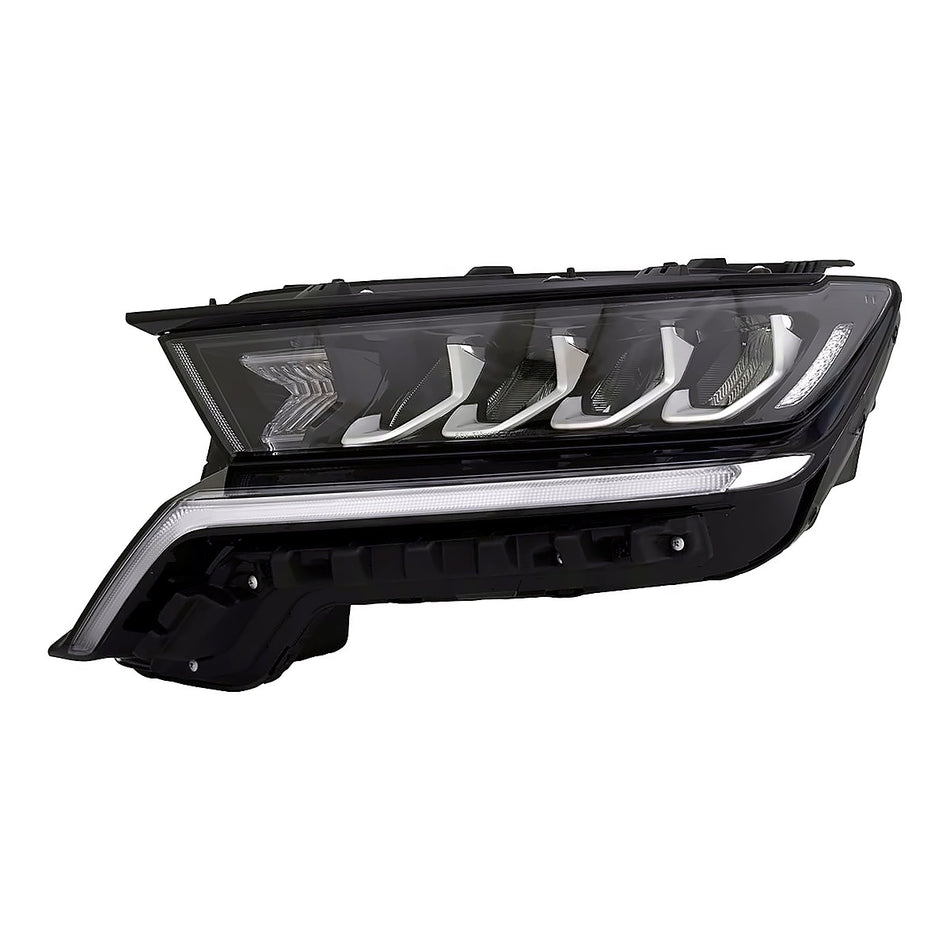 2021-2023 Kia Sorento Headlight Driver Side Black Upper Molding Std Reflector Type Exclude Hyb – Front View (KI2502252)