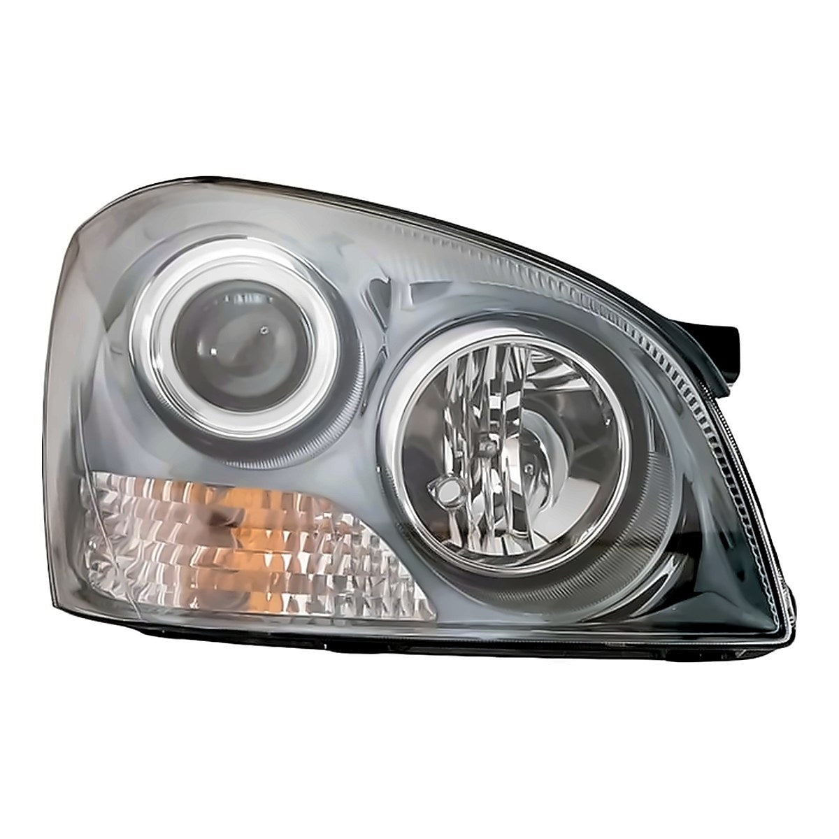 2007-2008 Kia Optima Headlight Passenger Side With Black Insert With Appearance Pkg – Front View (KI2503137)