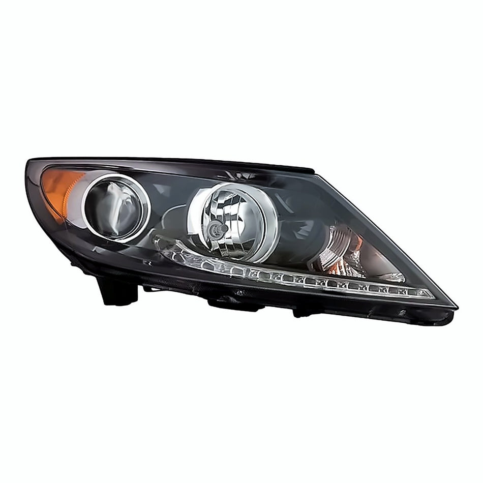 2013-2016 Kia Sportage Headlight Passenger Side Without Led Accent Light With Led Drl – Front View (KI2503184)