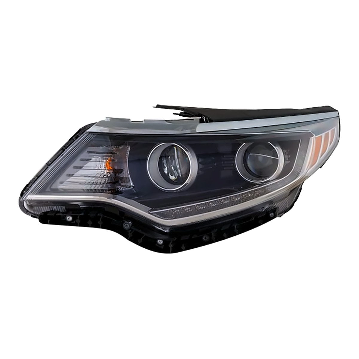 2016-2018 Kia Optima Headlight Passenger Side Halogen With Drl – Front View (KI2503197)