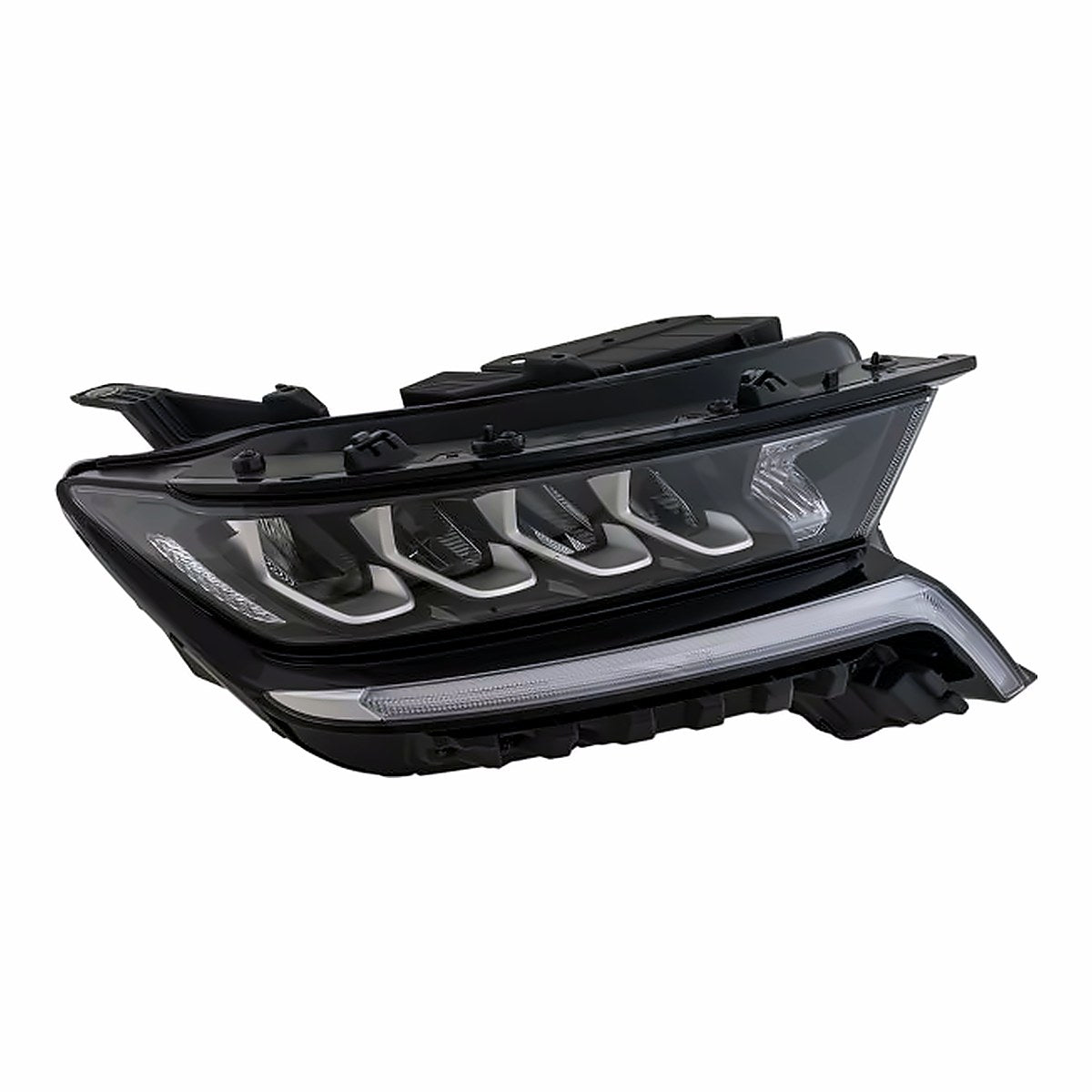 2021-2023 Kia Sorento Headlight Passenger Side Black Upper Molding Std Reflector Type Exclude Hyb – Side View (KI2503252)