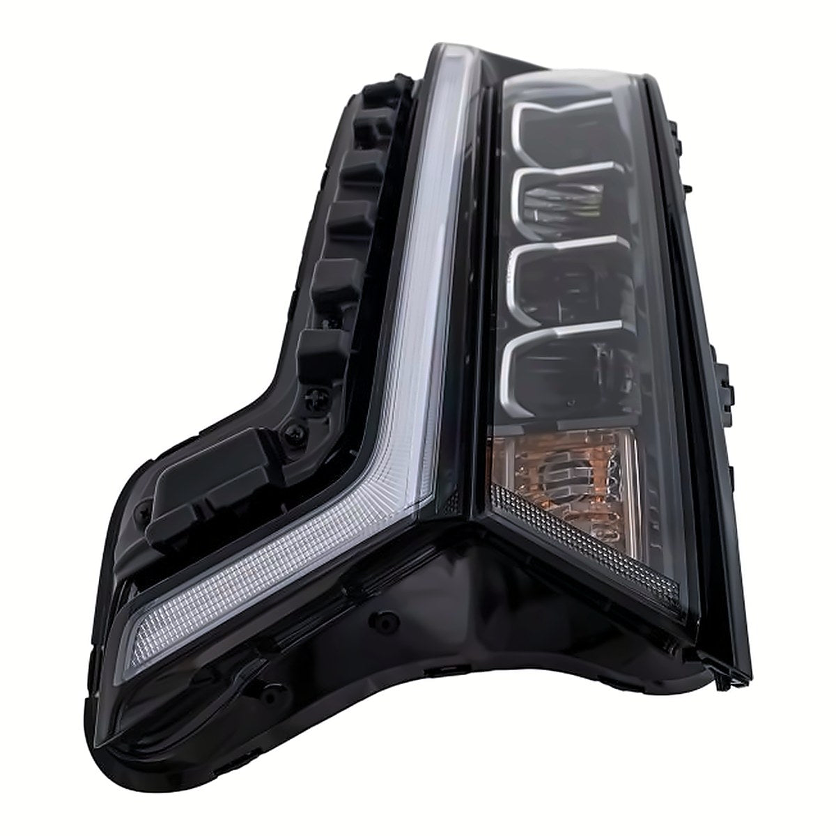 2021-2023 Kia Sorento Headlight Passenger Side Black Upper Molding Std Reflector Type Exclude Hyb – Detail View (KI2503252)