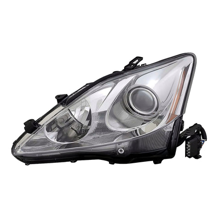 2009-2010 Lexus Is250_Sedan Headlight Driver Side Halogen Without Auto Leveling – Front View (LX2518125)