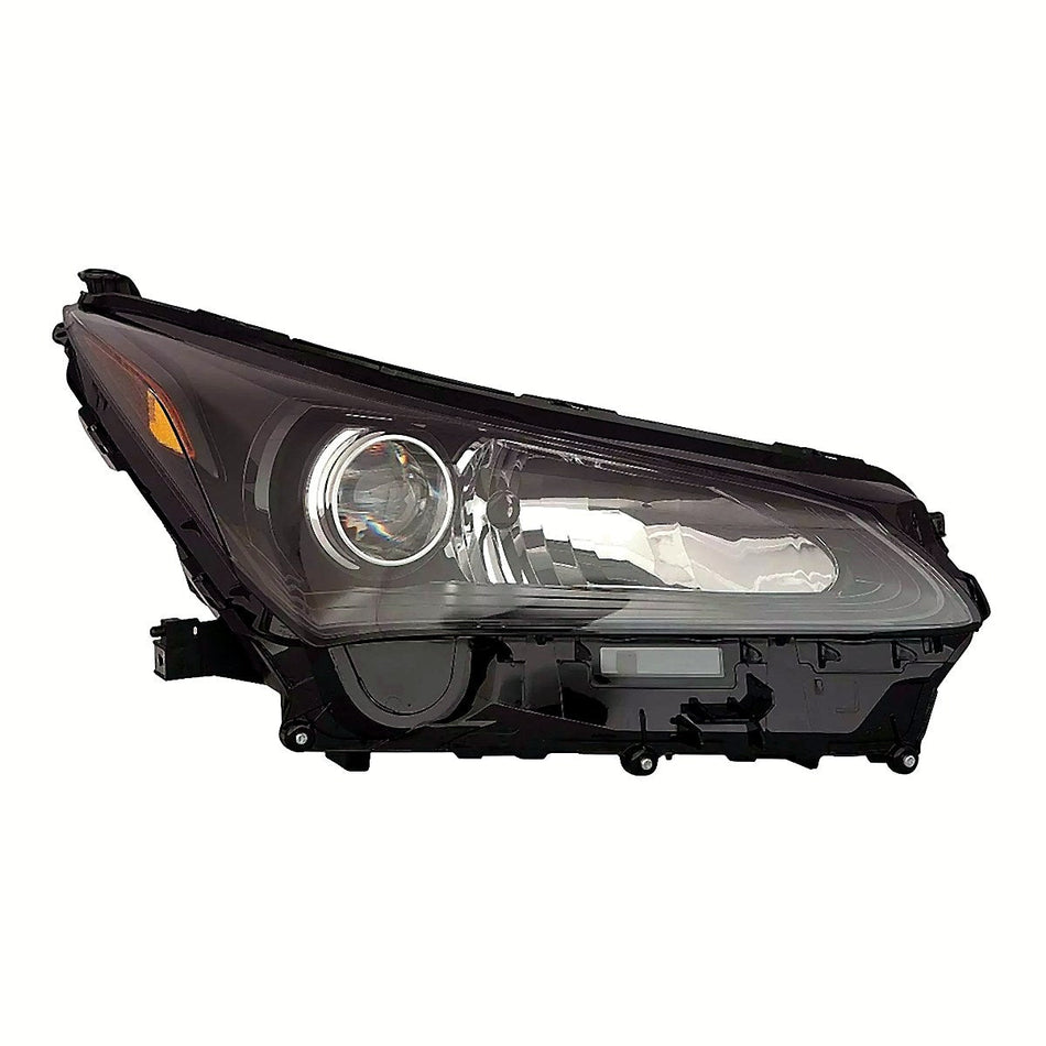 Front View - 2015-2017 Lexus Nx200T LED Headlight Assembly Single Beam - W / O Sport Pkg & Internal Led Controller Passenger Side RH LX2519143
