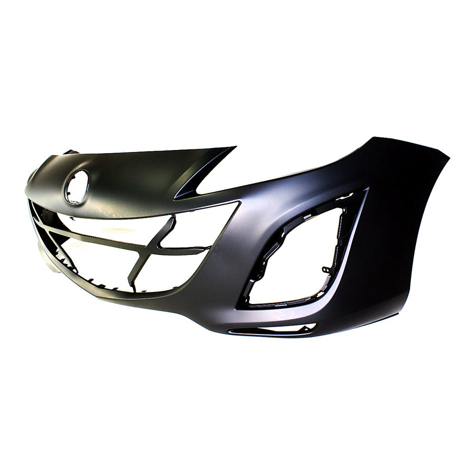 2010-2011 Mazda 3 Bumper Front 2.5/2.0L Primed With Flush Edge Driver Side/Passenger Side Insert_MA1000224-2