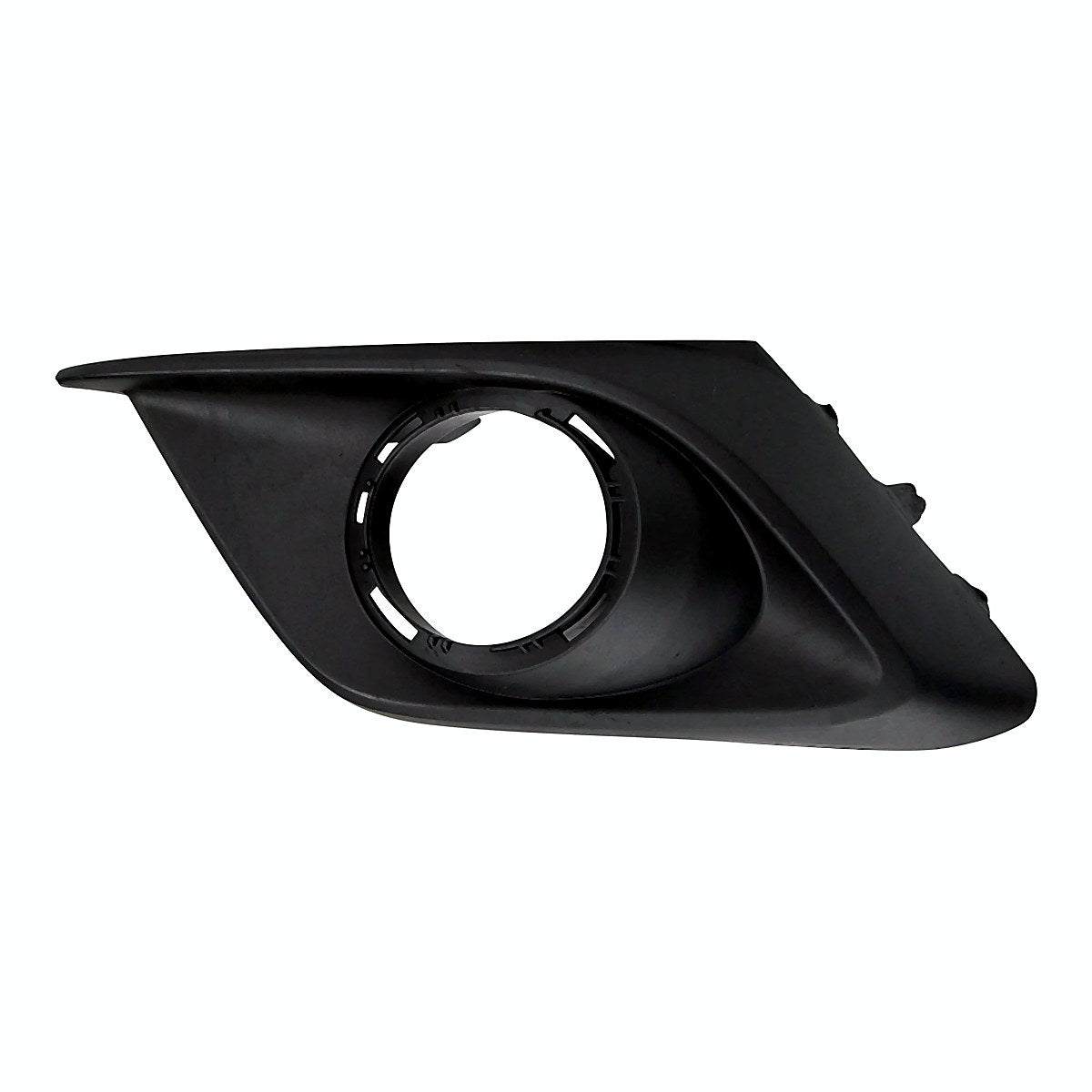 2014-2016 Mazda 3 Fog Light Bezel Front Driver Side Matte Black Use With Chrome Trim Ring – Front View (MA1038128)