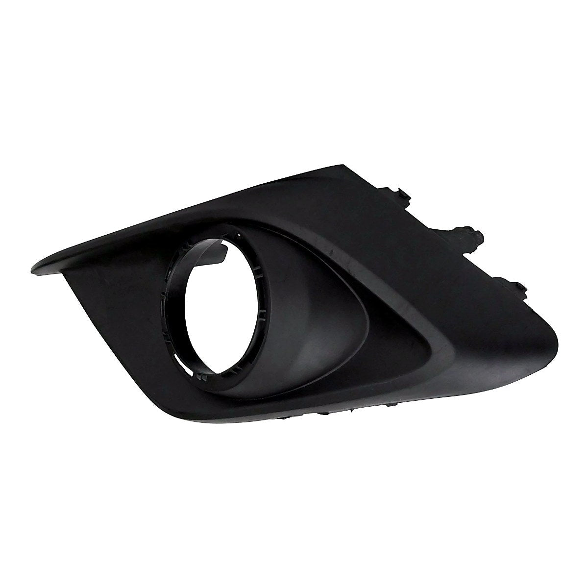 2014-2016 Mazda 3 Fog Light Bezel Front Driver Side Matte Black Use With Chrome Trim Ring – Side View (MA1038128)