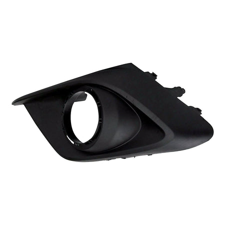 2014-2016 Mazda 3 Fog Light Bezel Front Driver Side Matte Black Use With Chrome Trim Ring – Side View (MA1038128)