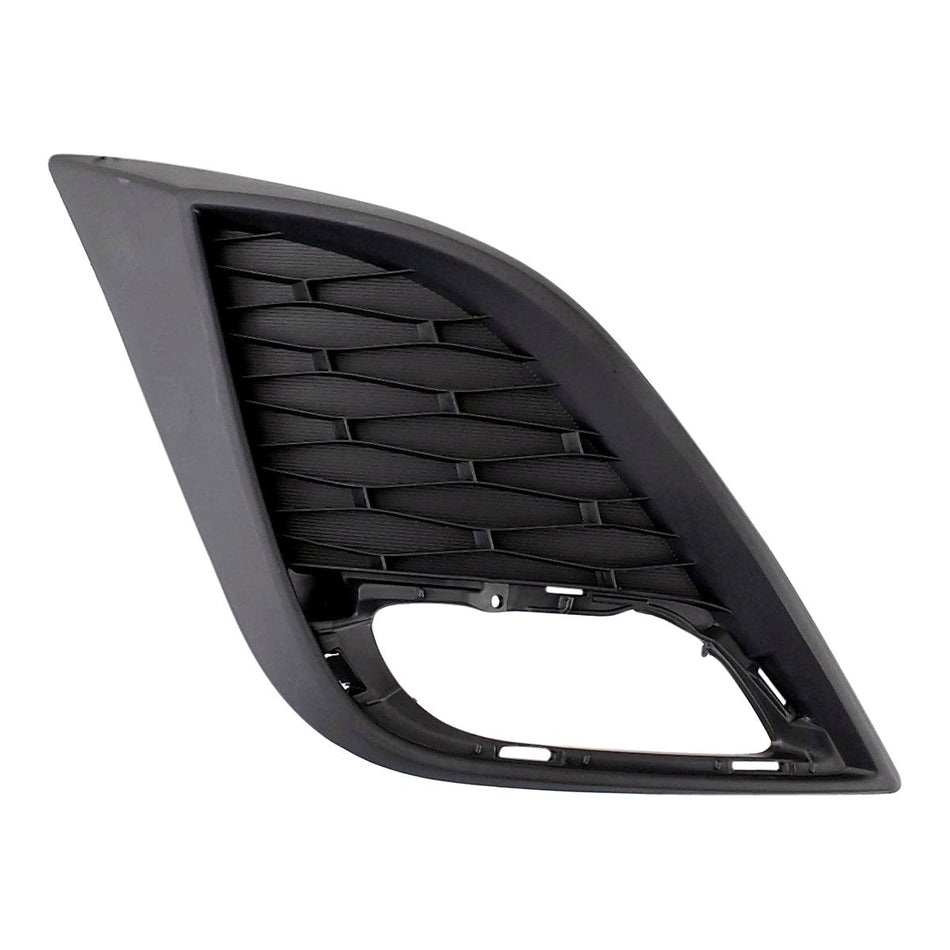 2010-2011 Mazda 3 Fog Light Bezel Front Passenger Side 2.0L Black – Front View (MA1039106)