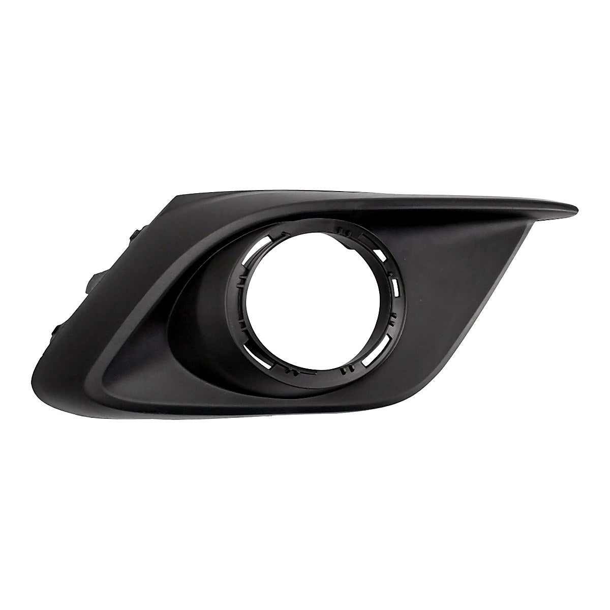 2014-2016 Mazda 3 Fog Light Bezel Front Passenger Side Matte Black Use With Chrome Trim Ring – Front View (MA1039128)
