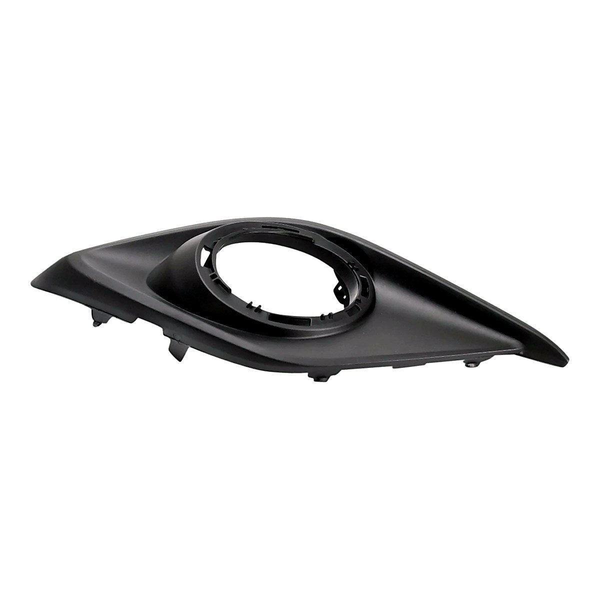2014-2016 Mazda 3 Fog Light Bezel Front Passenger Side Matte Black Use With Chrome Trim Ring – Side View (MA1039128)