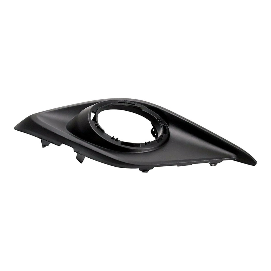2014-2016 Mazda 3 Fog Light Bezel Front Passenger Side Matte Black Use With Chrome Trim Ring – Side View (MA1039128)