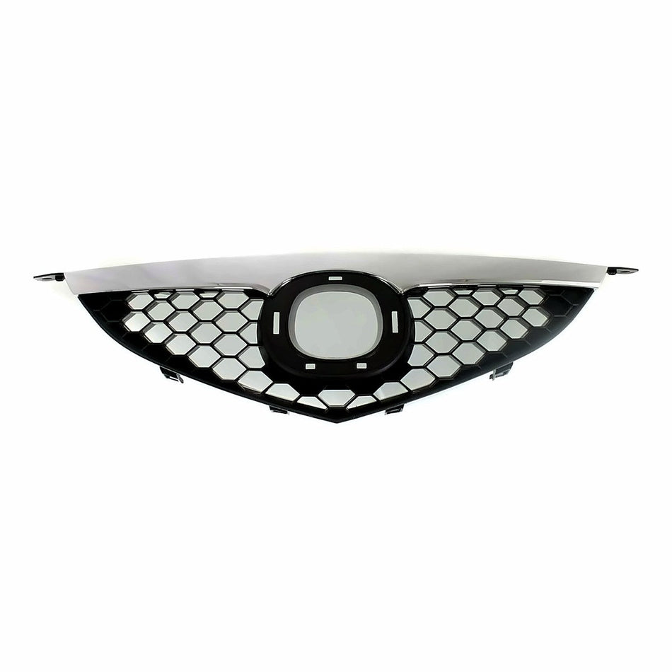 2007-2009 Mazda 3 Grille Gray With Chrome Moulding Std Sdn – Front View (MA1200179)