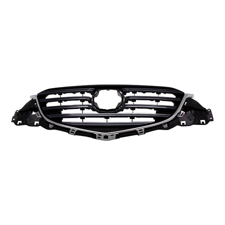 2015-2016 Mazda Cx5 Grille Black With Ptd Gray/Chrome Frontame/Horizontal Bars – Front View (MA1200208)