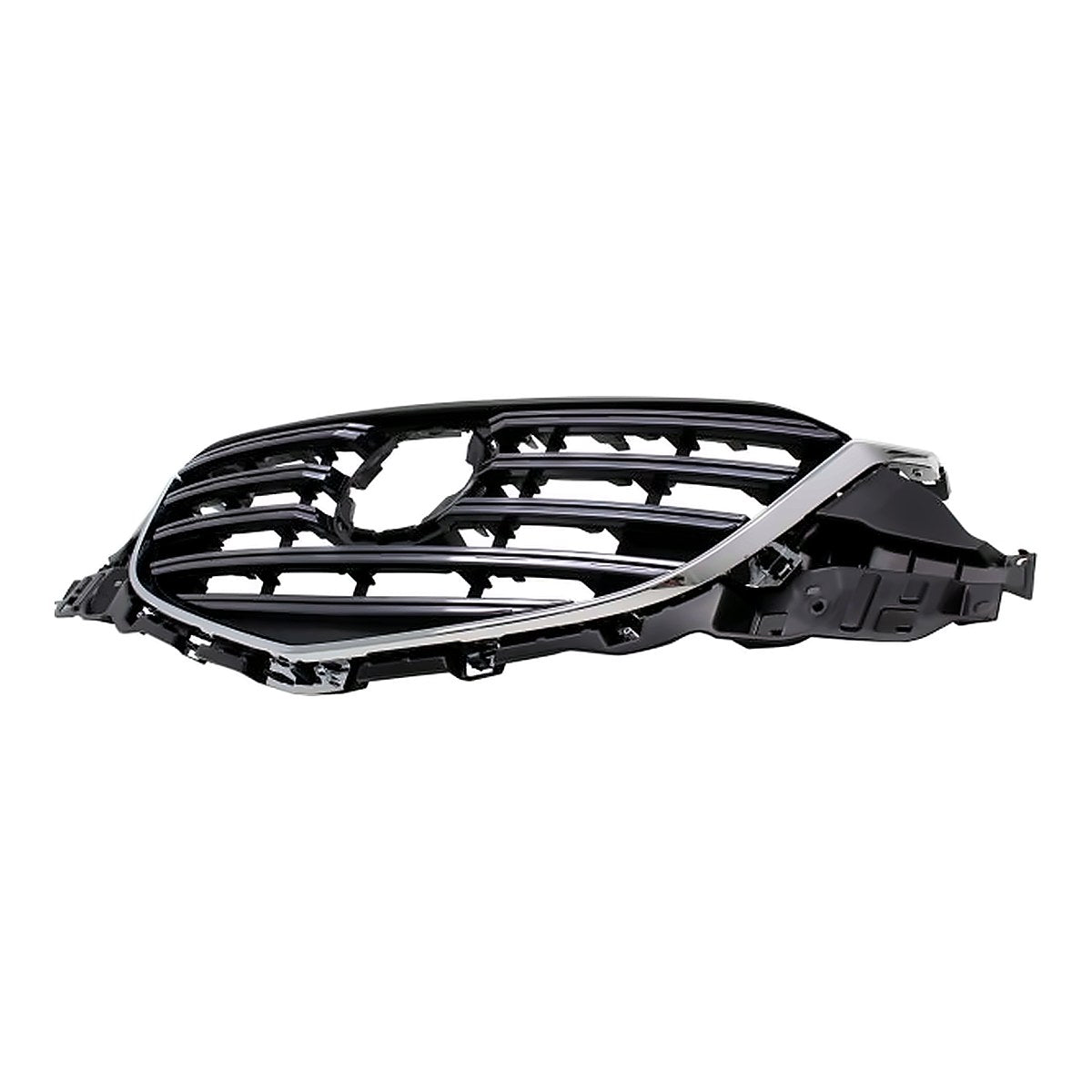 2015-2016 Mazda Cx5 Grille Black With Ptd Gray/Chrome Frontame/Horizontal Bars – Side View (MA1200208)