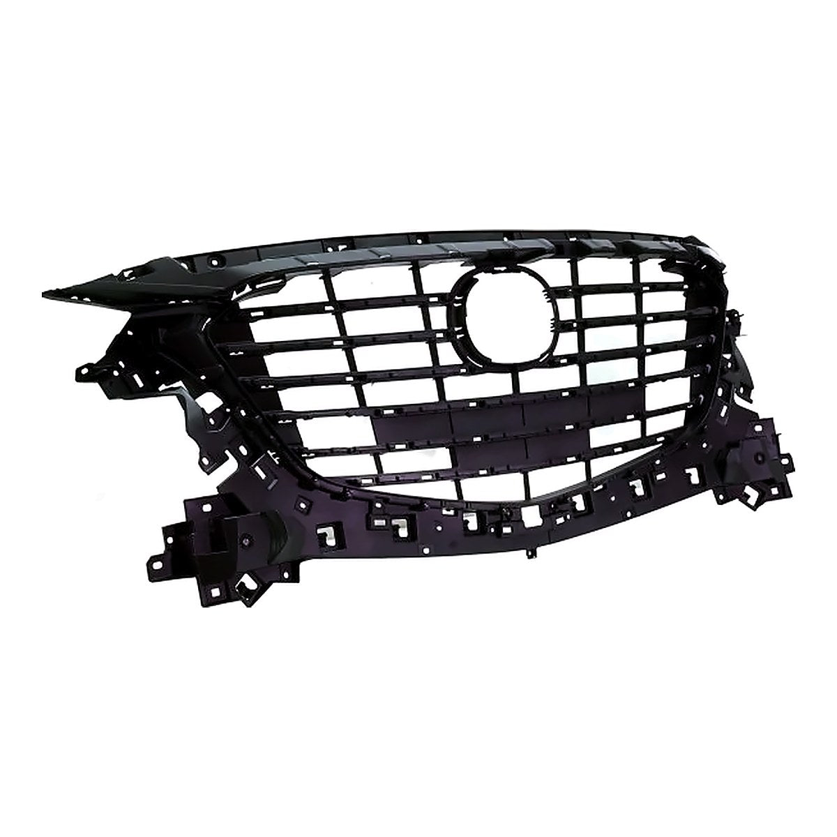 2017-2018 Mazda 3 Grille Matte-Black Mexico Built Without Emblem Base For Use With Additional Moulding Sdn/Hb – Side View (MA1200213)
